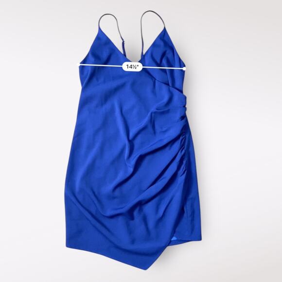 Lovers + Friends Blue Yara Mini Dress Size M New Years Eve Party Dance - Picture 5 of 10